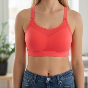 Victoria's Secret Incredible Max Sports Bra Coral Blaze Size 36DD